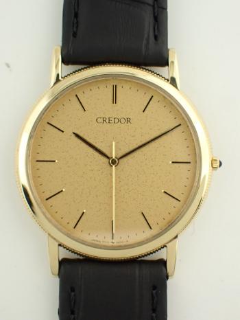 クレドール 18K クォーツ 金無垢 GHAH984(7771-8001)新品仕上げ済