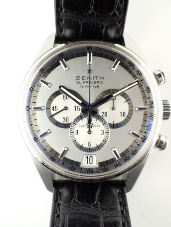 ゼニス エル・プリメロ シルバー メンズ 03.2040.400/01.C496 中古美品