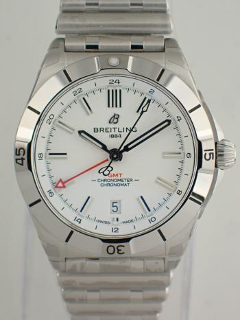 ブライトリング クロノマット オートマチック GMT 40 ホワイト A32398101A1A1(A32398)新品