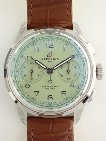 ブライトリング プレミエ B09 クロノグラフ 40 アリゲーターストラップAB0930D31L1P1(AB0930) 新品