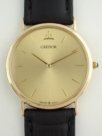 クレドール 18K クォーツ メンズ　5A74-0140 新品仕上げ済