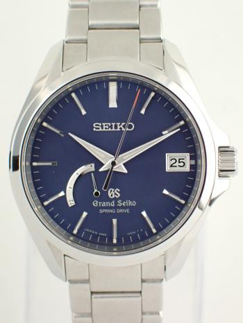 グランドセイコー 生産終了 スプリングドライブ ブルー メンズ SBGA075(9R65-0BD0)新品仕上げ済