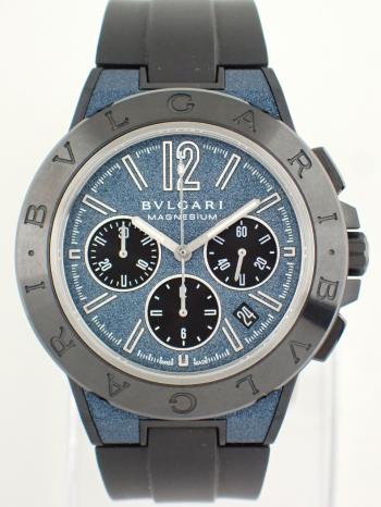 ブルガリ ディアゴノ マグネシウム クロノグラフ ラバーストラップ DG42C3SMCVDCH 中古美品
