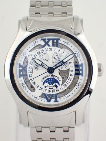 クエルボ・イ・ソブリノス ロブスト トリカレンドグラフォ ルナ スケルトン 2804B-1BS 新品仕上げ済