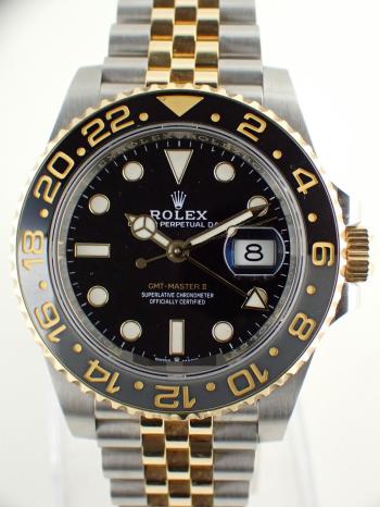 ロレックス GMTマスター2 ロレゾール 126713GRNR 中古美品