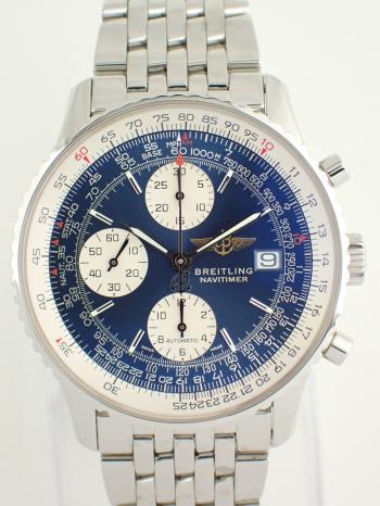 ブライトリング 生産終了 ナビタイマー B13 41mm ブルー A142C02NP(A13322)新品仕上げ済