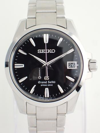 グランドセイコー 生産終了 スプリングドライブ ブラック文字盤 メンズ SBGA027(9R65-0AG1) 新品仕上げ済
