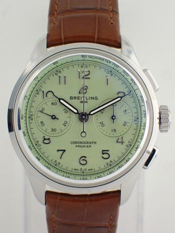 ブライトリング プレミエ B01 クロノグラフ ピスタチオグリーン AB0930D31L1P1(AB0930)新品仕上げ済