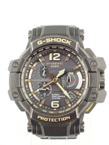 カシオ GPSハイブリッド電波ソーラー グラビティマスター マスターオブG GPW-1000VFC-1AJF 中古美品