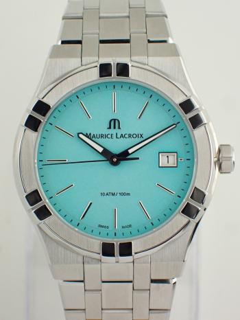 モーリスラクロア アイコン クォーツ カラーズエディション 40mm ライトブルー文字盤 AI1108-SS002-431-1 新品