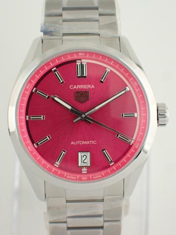 タグホイヤー カレラ キャリバー7 デイト ピンク文字盤 メンズ WBN2313.BA0001新品