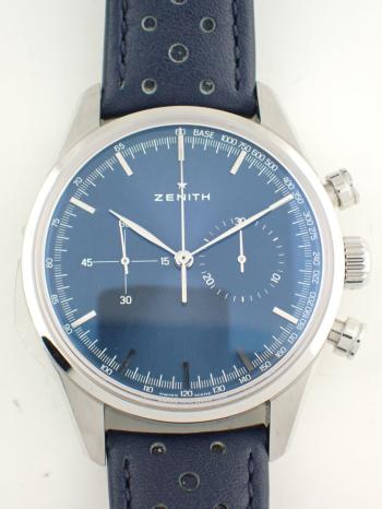 ゼニス クロノマスター ヘリテージ146 38mm ブルー 03.2150.4069/51.C805 新品
