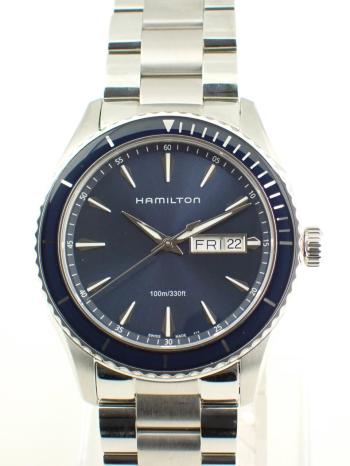 ハミルトン ジャズマスター シービュー デイデイト ブルー H37551141 中古