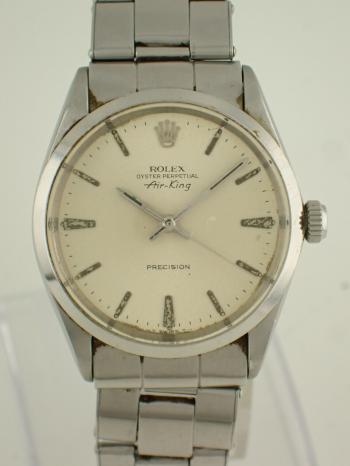 ロレックス エアキング スーパープレシジョン アイボリー文字盤 5500 中古