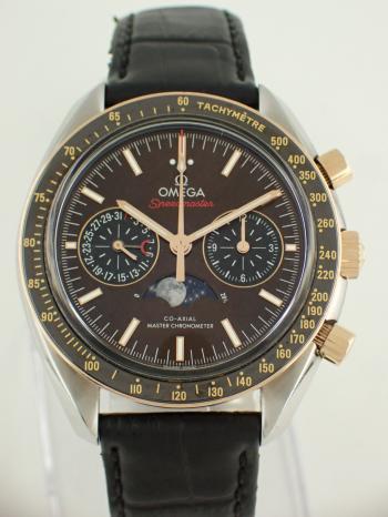 オメガ スピードマスター ムーンフェイズ セドナゴールド レザーストラッ﻿プ 304.23.44.52.13.001 中古