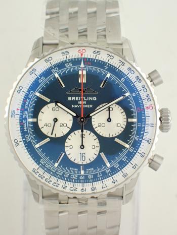 ブライトリング ナビタイマー B01 クロノグラフ 46 ブルー AB0137211C1A1(AB0137) 新品