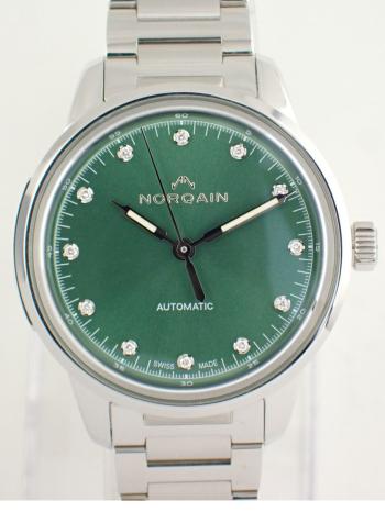 ノルケイン フリーダム60 39mm グリーン ダイヤ N2001.08S01.E01.S01 新品