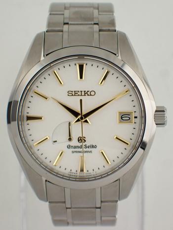 グランドセイコ― スプリングドライブ マスターショップ限定 雪白ダイヤル ブライトチタンSBGA059(9R65-0AE0)新品仕上げ済