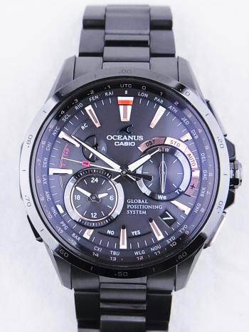 カシオオシアナスフルメタルGPSハイブリッドOCW-G1000B-1A2J中古
