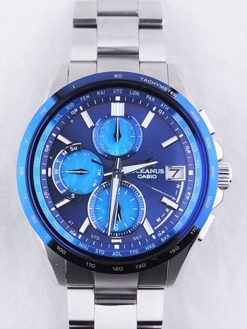 カシオオシアナスクラシックラインオーシャンブルーOCW-T2610F-2AJF中古