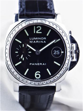 パネライルミノールマリーナ世界90本限定ダイヤモンドコレクションPAM00071中古