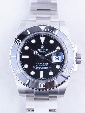 ロレックスサブマリーナデイトほぼ未使用116610LN中古