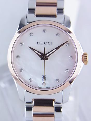 グッチGタイムレス12PダイヤインデックスYA126544(126.5)新品