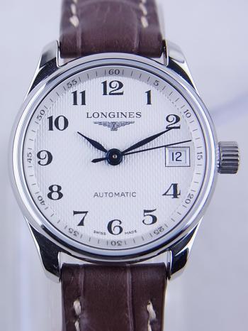 ロンジンマスターコレクションレディースオートマ新品未使用シール付きL2.128.4.78.3　新品未使用