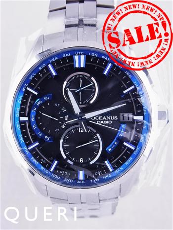 カシオオシアナスマンタ黒文字盤OCW-S3000-1AJF新品