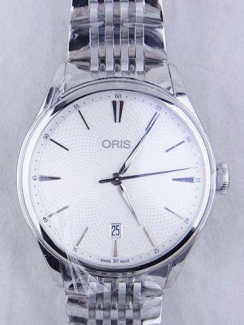 オリスアートリエデイト白文字盤73377214051M（01 733 7721 4051 07 8 21 79)　新品