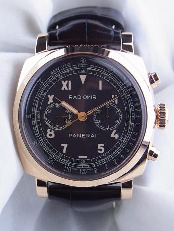 パネライラジオミール1940クロノグラフオロロッソ世界限定100本PAM00519　中古
