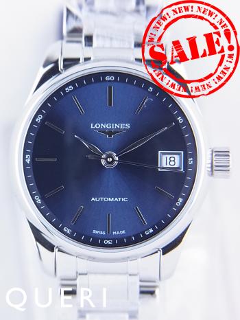 ロンジンマスターコレクション25mm青文字盤ペアウォッチレディースL21284926新品