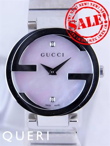 グッチインターロッキングダイヤクオーツYA133505 新品