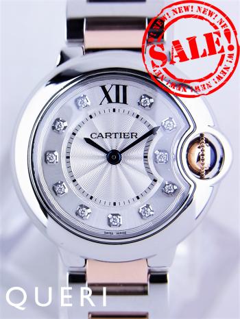 カルティエバロンブルーコンビWE902030中古極美品