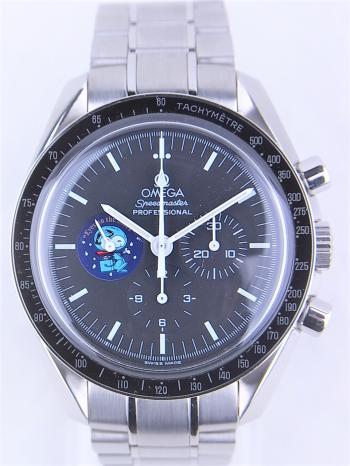 オメガスピードマスタープロフェッショナル世界5441本限定スヌーピーアワードエディション3578.51中古