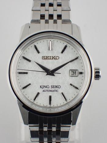 セイコー キングセイコー セイコー腕時計110周年記念 数量限定 ホワイト文字盤 SDKA009(6L35-00H0) 中古美品